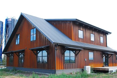 barn box rib metal siding|corrugated steel siding on house.